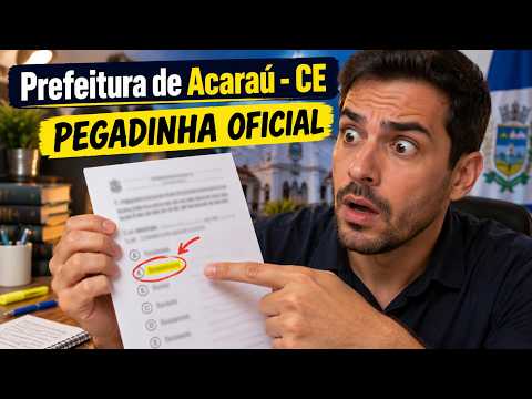 Prefeitura de Acaraú - CE: Conhecimentos Específicos para Agente Administrativo