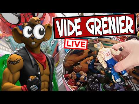 Thumbnail for Vide Grenier LIVE Jeux vidéo et jouets vintage !🤩 #viral #pourtoi #videgrenier #brocante #toys by vide