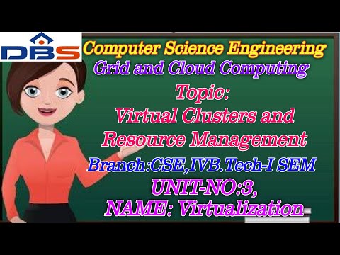 Virtual Clusters And Resource Management | Virtualization | CSE | Online Education | DBS Talks