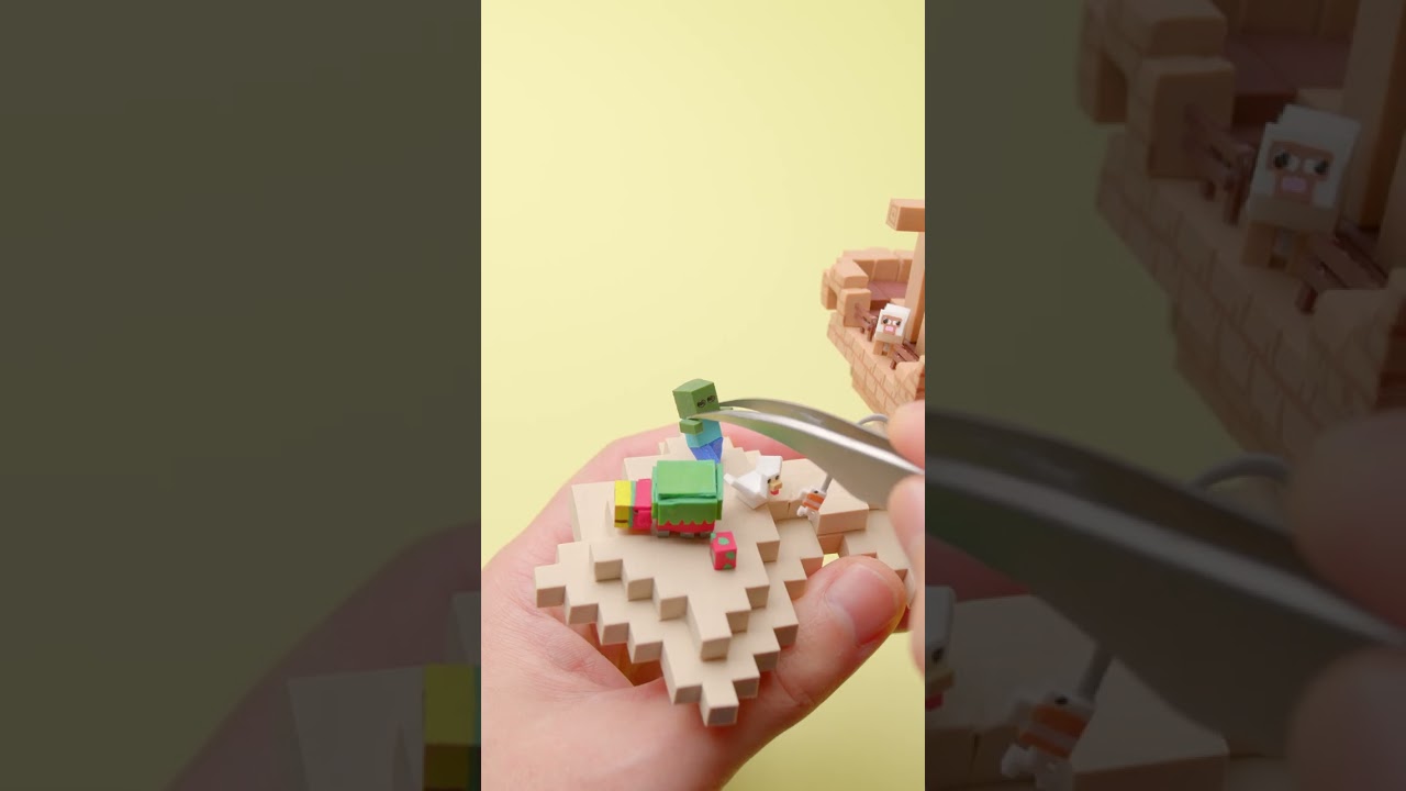 Making Minecraft Shipwreck Island miniature - clay diorama ASMR