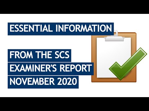 CIMA Examiner's Advice - How to PASS the SCS exam...