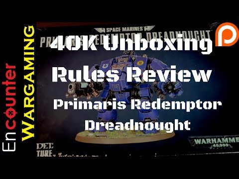 Unboxing and Rules Review - Primaris Redemptor Dreadnought Warhammer 40k