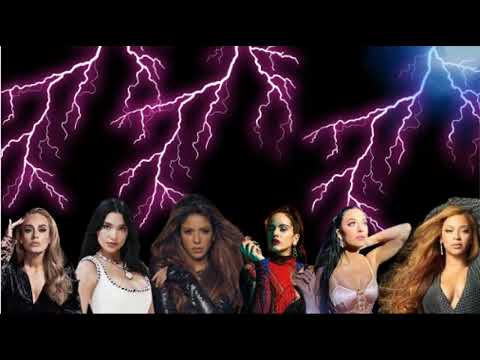 The best Songs of Adele, Beyoncé, Rihanna, Lady Gaga, Shakira