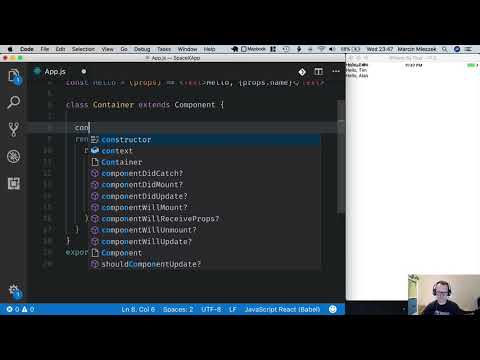 React Native Tutorial Getting Started 7 Write Class Component