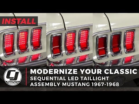 Sequential LED Taillight Assemblies | 1967-1968 Mustang