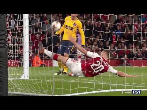 Antoine Griezmann's goal vs Arsenal ( Europa League Semifinals 1st leg ) + Fortnite Celebration