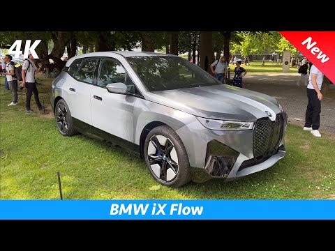 BMW iX Flow 2022 - FIRST look in 4K (EU) e-ink CRAZY color changing technology!