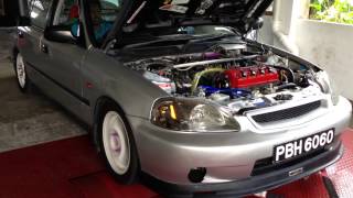 preview picture of video 'Honda Civic LXi | Dyno Pull 4'