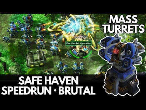 StarCraft 2 WoL - Mission 23 (Safe Haven) - Speedrun (Brutal)