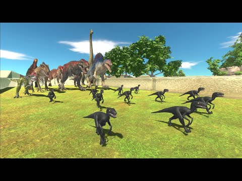 Race to eat Dark Raptors - Animal Revolt Battle Simulator