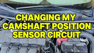 Changing the Camshaft position sensor circuit on a 2014 Nissan Sentra