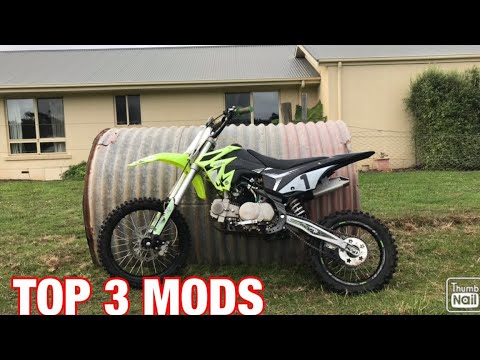 TOP 3 FIRST MODS FOR YOUR PIT BIKE FOR LESS THAN $50- thumpstar 140