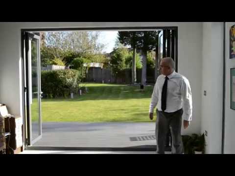 4-Panel bifold doors in anthracite