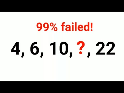 4, 6, 10, ? , 22 Literally 99% could not complete this Ukraine series test! Can you? #ukraine
