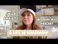 Weaning My Toddler Child Anxiety A LOT IS CHANGING Day In The Life As A Mom Of 2