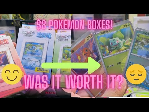 Is the $8 Pokemon Display Set Worth It? Let's Open Charizard, Squirtle, & Bulbasaur to Find Out!