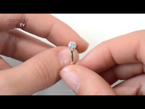 UT23 55A - Stunning Low Set Chloe 18K Gold Diamond Ring 0.33CT-F-G/VS