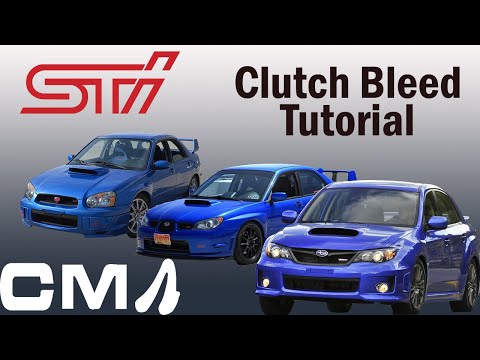 How To Bleed Subaru Clutch STi