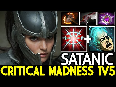 SATANIC [Phantom Assassin] Critical Madness Insane 1v5 Fight Dota 2