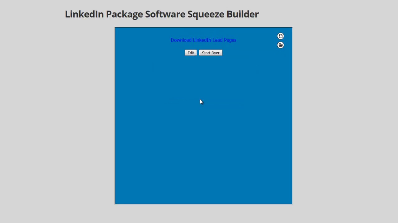 LinkedIn Marketing Squeeze Builder Tutorial