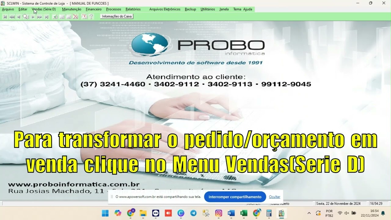 Pedidos - Orçamentos ‐ Probo Informática