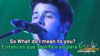 What Do I Mean Jonas Brothers Lyrics/Subtitulada