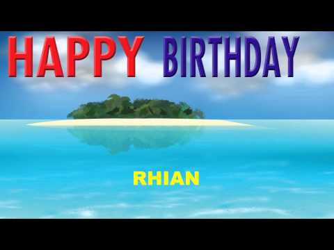 Rhian   Card Tarjeta - Happy Birthday