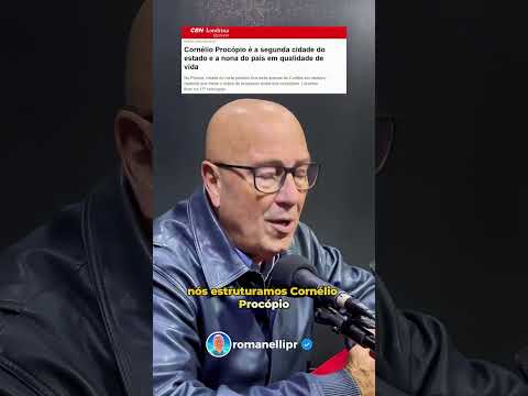 Cornélio Procópio pode se orgulhar! Foi reconhecida como a 2ª melhor cidade do Paraná para se viver