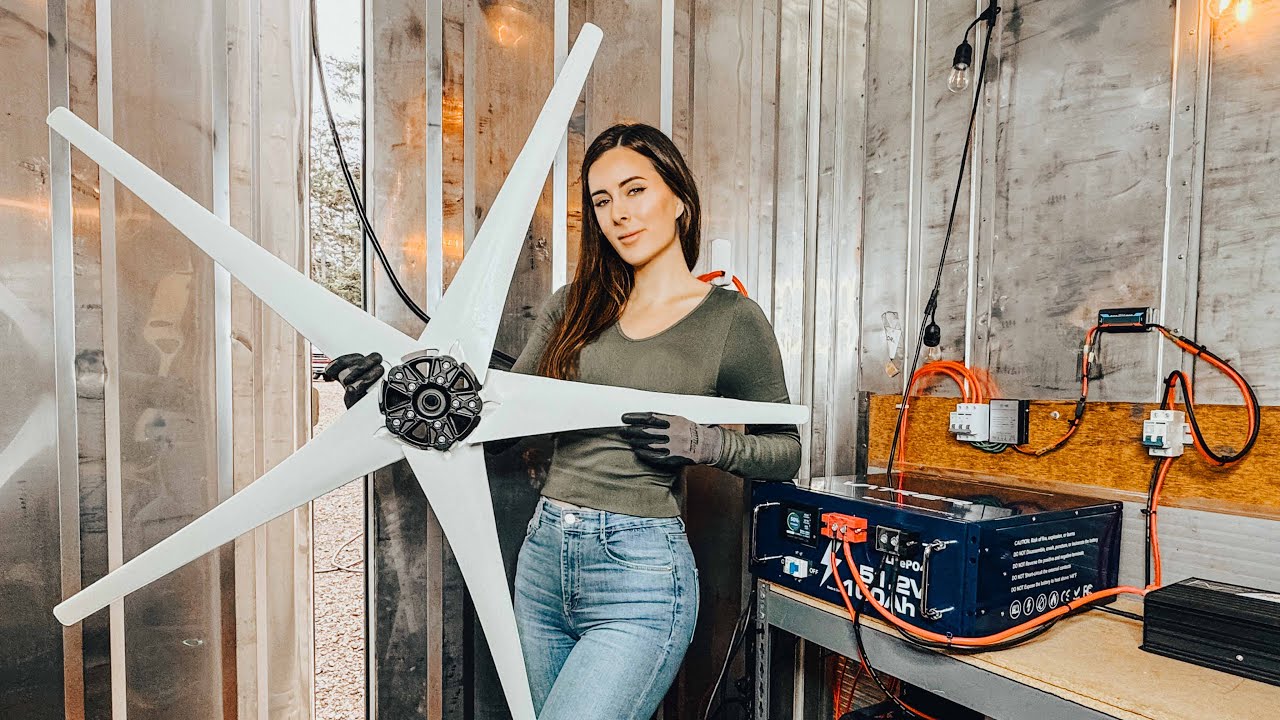 WIND GENERATOR to create OFF GRID POWER?! Setup & Installation using a VATRER BATTERY #electricity