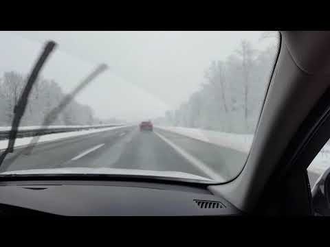 Driving in Croatia on motorway A1 between Karlovac and Draganić 2018
