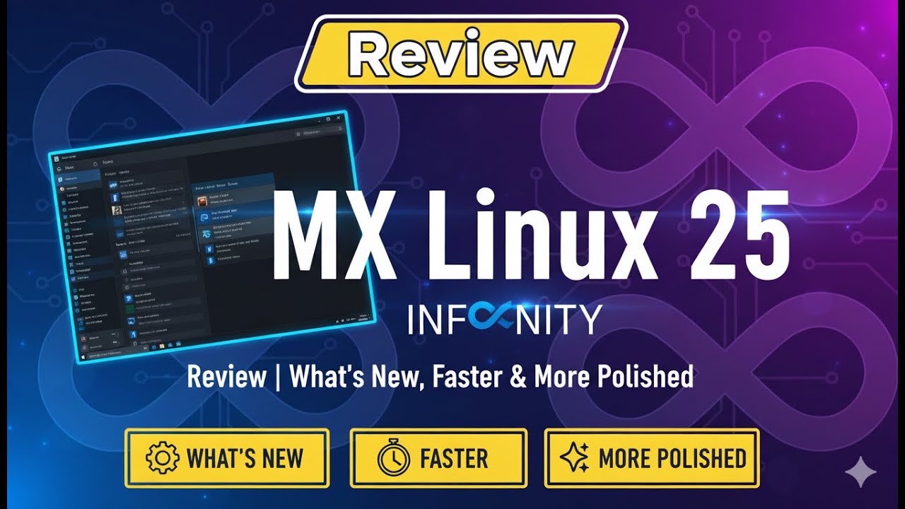 MX Linux 25 “Infinity” Review | What’s New, Faster & More Polished based on Debian 13 "Trixie"