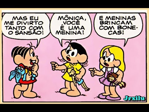 Mônica e Magali - Sansão X Boneca - gibis quadrinhos Turma da Mônica