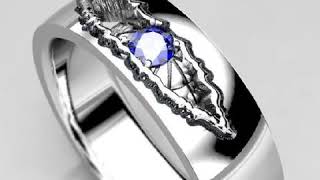 DR Who Wedding Band Set