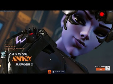 POTG! IDDQD DPS MAIN WIDOW! IDDQD WIDOWMAKER GAMEPLAY OVERWATCH 2 SEASON 8 TOP 500