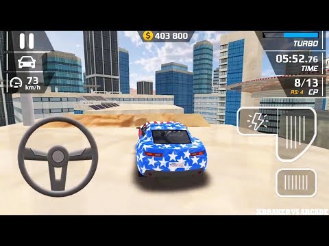 Smash Hit American Car Driving with American Number Stunt Ramp Simulator - Android GamePlay 3D