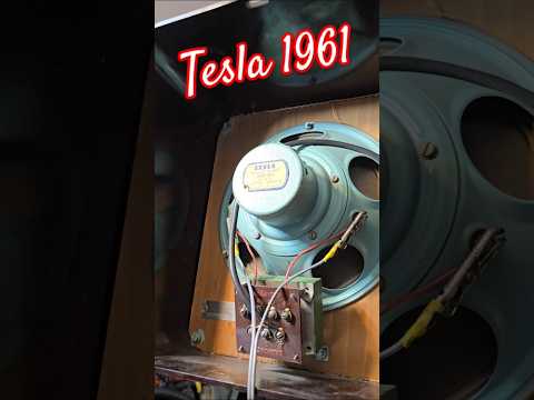 60s Vintage TESLA Cable Radio SPEAKER BOX - TESLA ARO 511 AlNiCo Magnet Fullrange Speakers