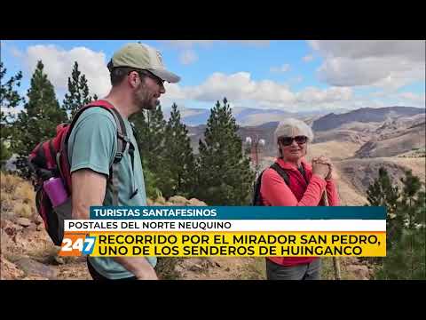 Recorrido por el mirador San Pedro en Huinganco | Noticiero Central