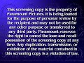 Paramount Academy Screener Warning Remake