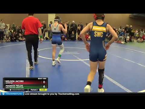 98 Lbs Quarterfinal - Holden Jacobs, Scots WC Vs Maddox Fields, High Ground Wrestling 3b71