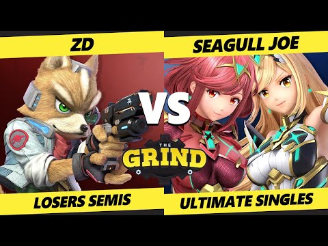 The Grind 200 Losers Semis - ZD (Fox, Wolf) Vs. Seagull Joe (Pyra Mythra, Palutena) Smash Ultimate