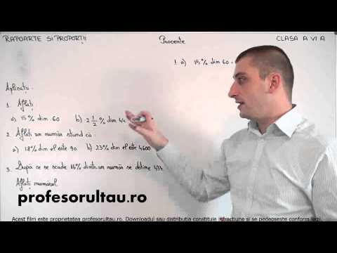 17   cls6   Rapoarte si proportii   procente   exercitii   partea 1