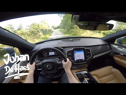 2016 Volvo XC90 Inscription T6 AWD 320hp POV test drive GoPro
