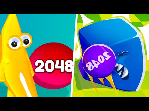 Jelly Man 2048 vs Ball Master 2048 Shooter  - 1⭐123456789 Gameplay Max Level