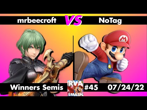 RVA Smash #45: mrbeecroft (Byleth) vs NoTag (Mario) - Winners Semis - Super Smash Bros Ultimate SSBU