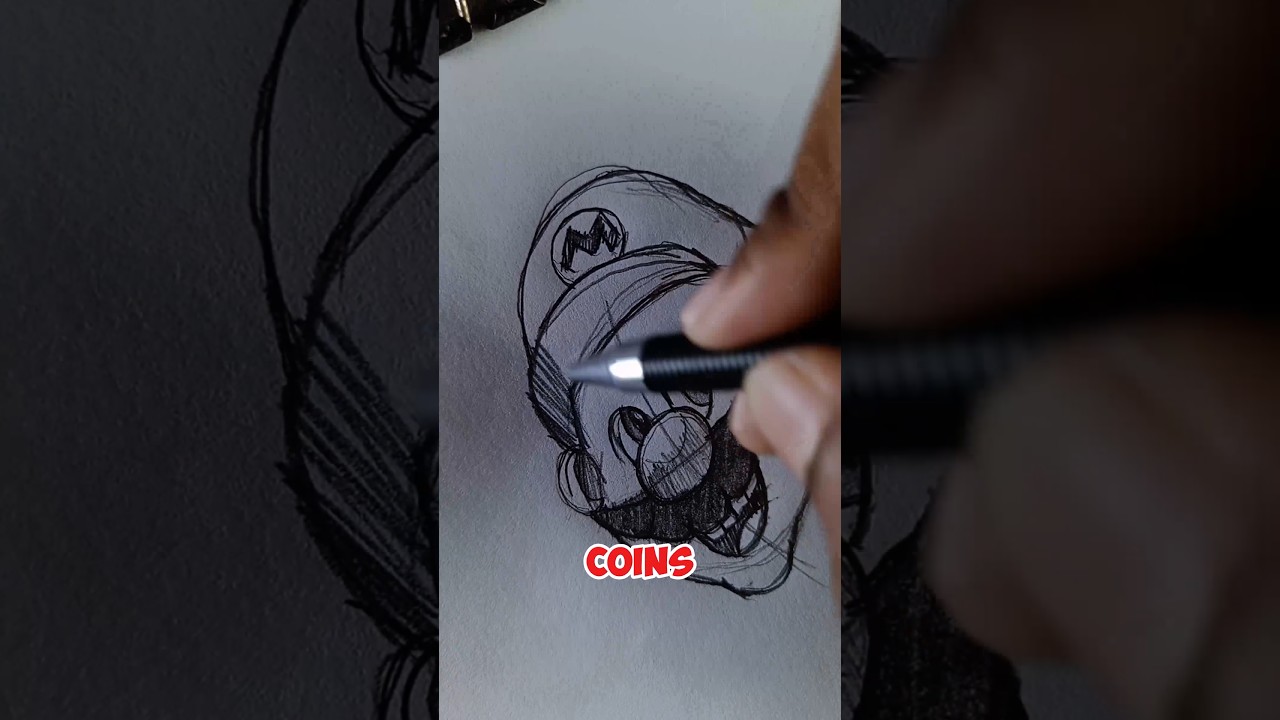 Super Mario Art That Feels Like Magic – Watch the Transformation! #art #foryou #shorts #drawing