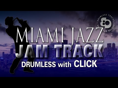 Drumless Jazz Rock Track with click - No Drums Play along practice for drummers - 100 bpm