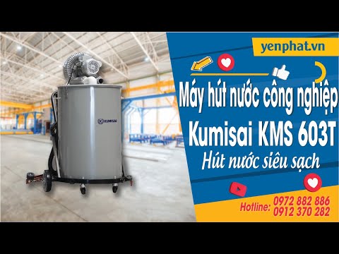 Máy hút bụi nước công nghiệp Kumisai KMS 603T – thùng chứa 220L