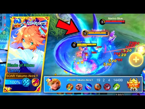 WTF FANNY BURST DAMAGE IN RANK GAME! (1HIT) LATE GAME HYPER CARRY -MLBB