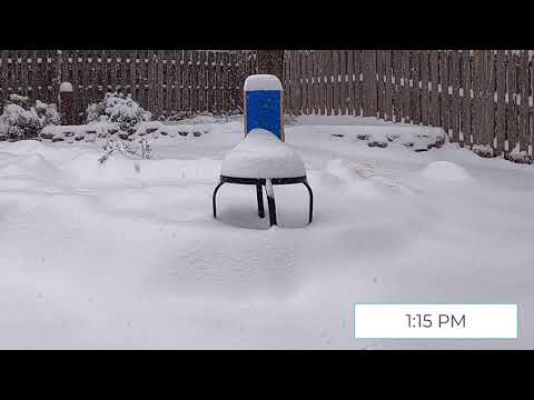 January 25, 2021, Lincoln Nebraska Snow Time Lapse
