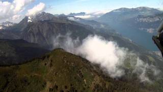 preview picture of video 'Second Diamond DA 20 C1 Eclipse flight over the Swiss Alps'